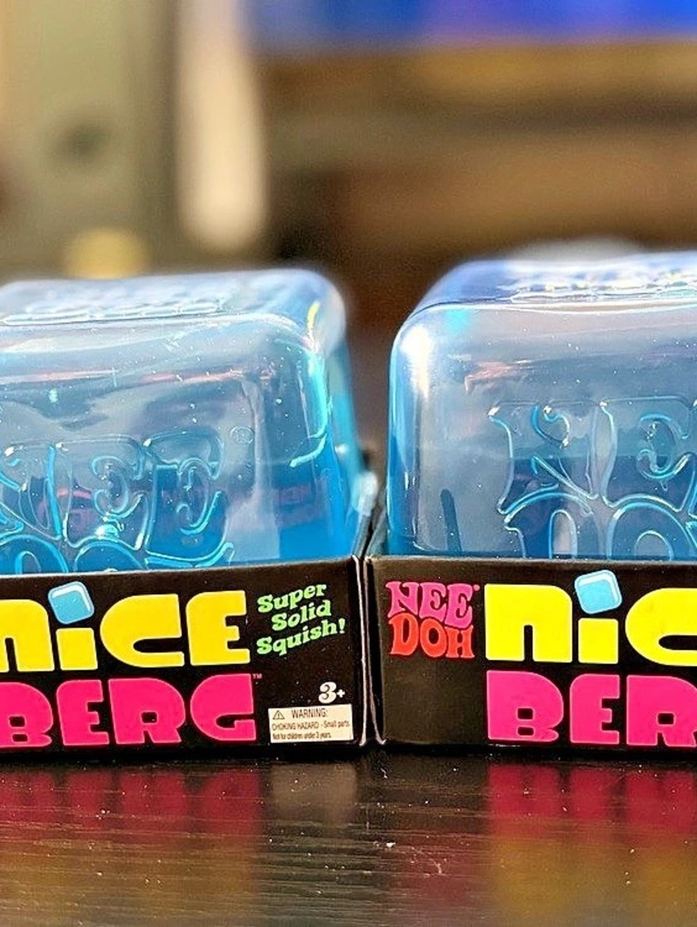 Nee Doh Nice Berg Blue Squishy Toy (big one)